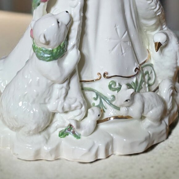 1995 SAN FRANCISCO MUSIC BOX CO Victorian Father Christmas Musical Figure - Picture 10 of 12